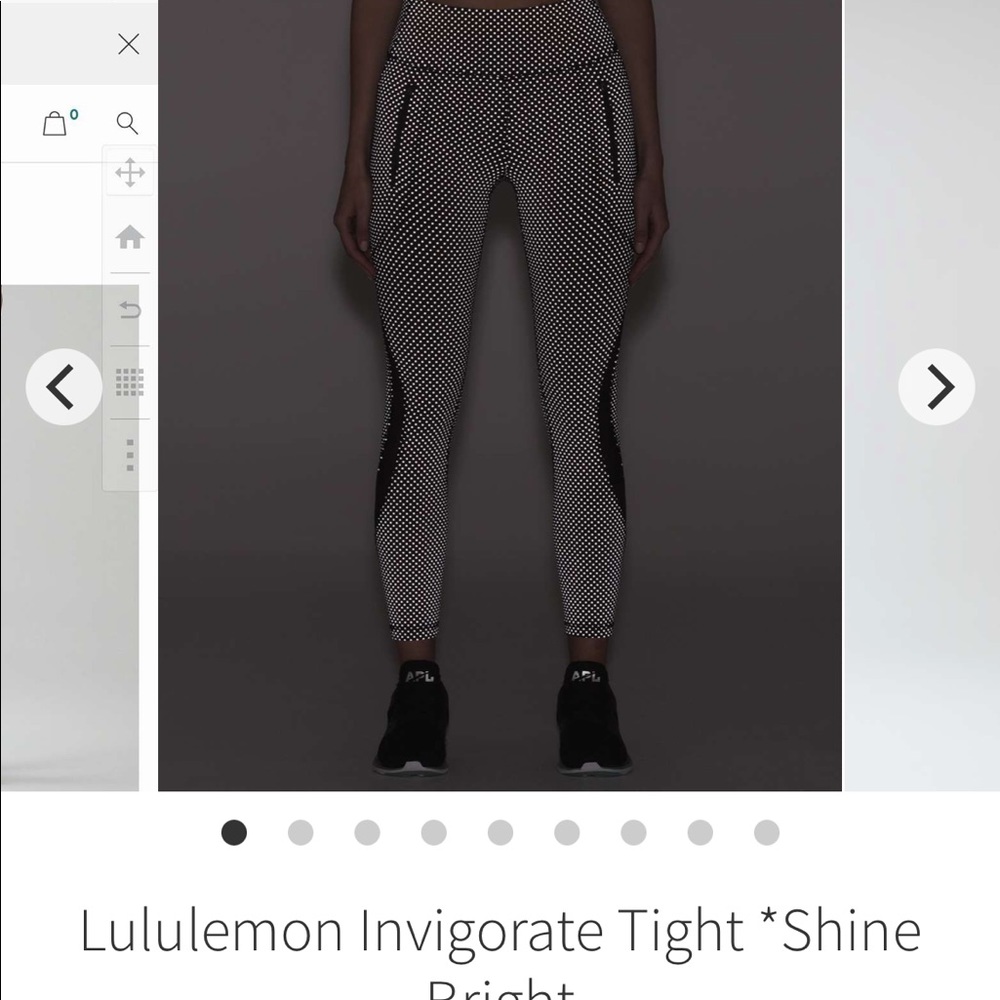 Lululemon Invigorate Tight *Shine Bright